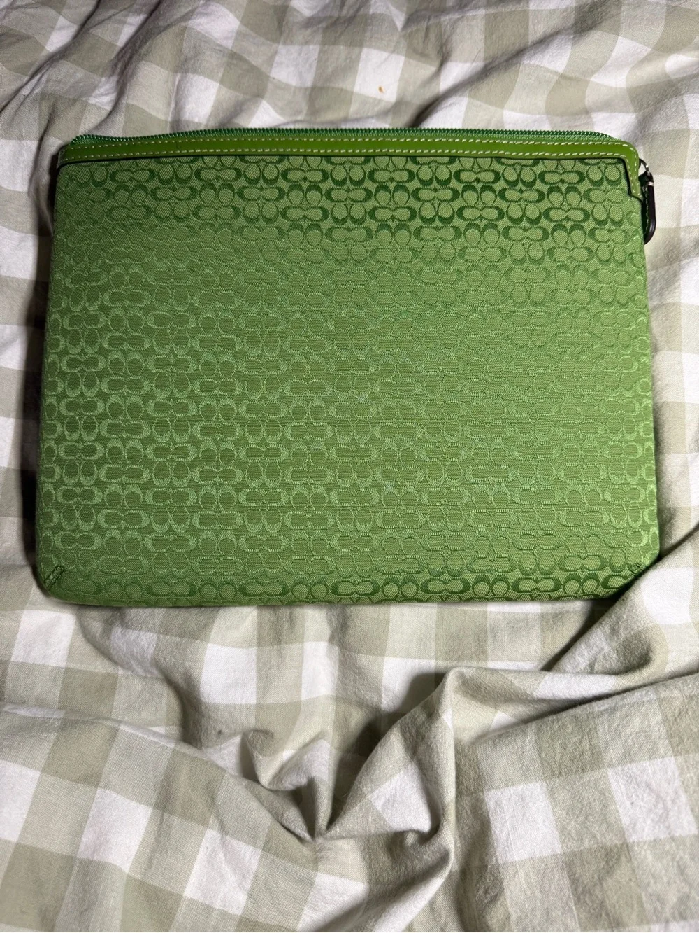 Coach Green Micro C iPad Sleeve